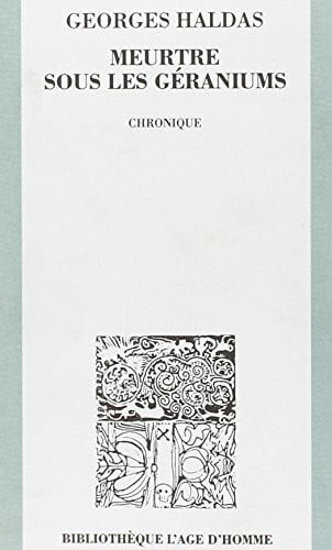 MEURTRE SOUS LES GERANIUMS