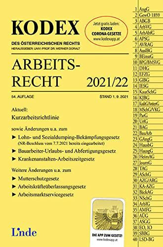 KODEX Arbeitsrecht 2021/22 (Kodex des Österreichischen Rechts)