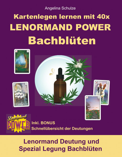 Kartenlegen lernen mit 40x LENORMAND POWER Bachblüten