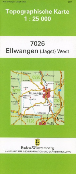 Ellwangen (Jagst) West 1 : 25 000