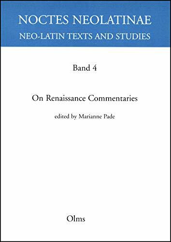 On Renaissance Commentaries (Noctes Neolatinae)