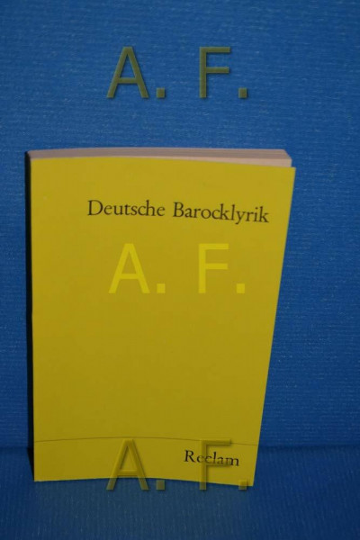 Deutsche Barock - Lyrik.