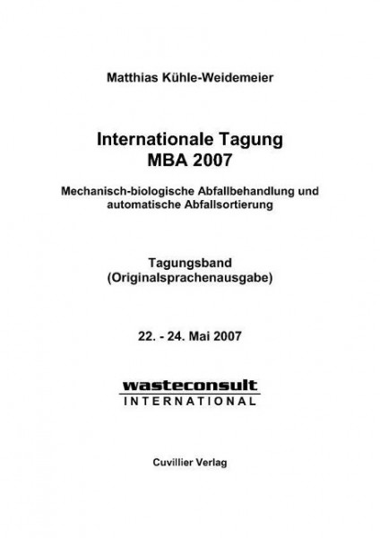 Internationale Tagung MBA 2007