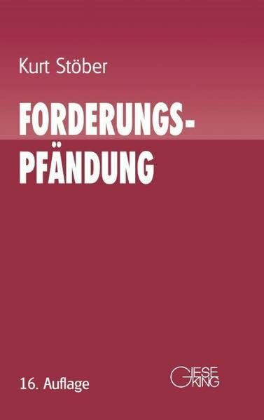 Forderungspfändung: Zwangsvollstreckung in Forderungen und andere Vermögensrechte. Erläuterungsbuch für die Praxis mit Mustern und Beispielen