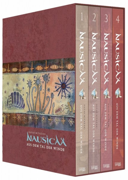 Nausicaä aus dem Tal der Winde, Doppelband-Edition Bände 1-4 im Schuber: Epische Umwelt-Saga vom Studio-Ghibli-Gründer in vier Bänden im Schuber.