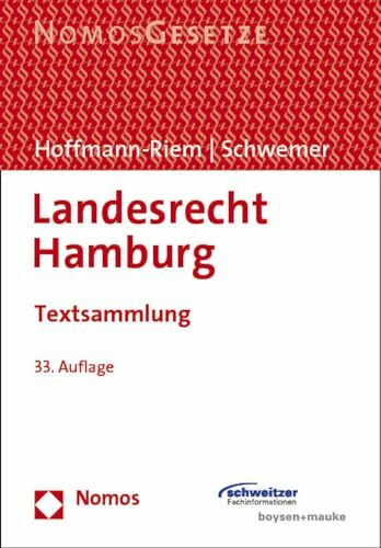 Landesrecht Hamburg: Textsammlung - Rechtsstand: 1. September 2023