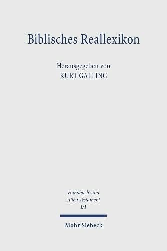 Handbuch zum Alten Testament, Ln, Bd.1, Biblisches Reallexikon
