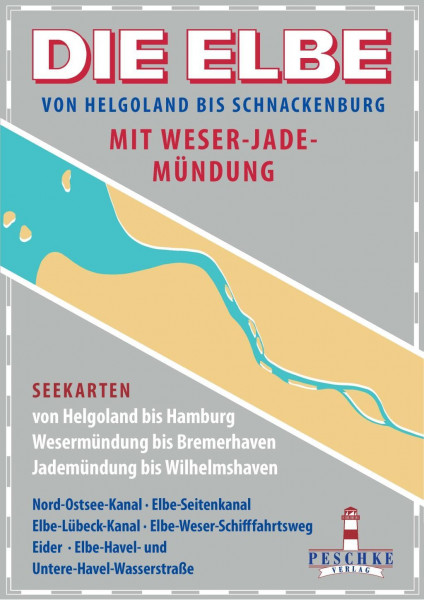 DIE ELBE mit Weser- und Jademündung. Elbeatlas 2018