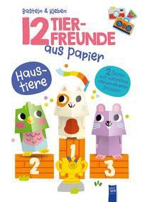 12 Tierfreunde aus Papier - Haustiere