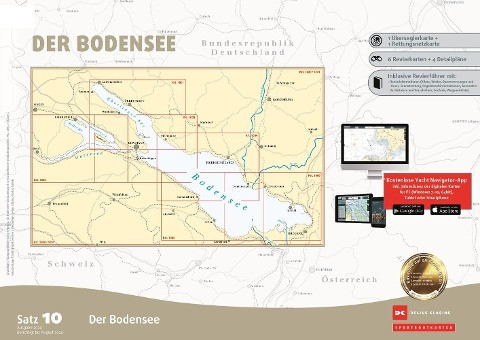 Sportbootkarten Satz 10: Bodensee (Ausgabe 2020)