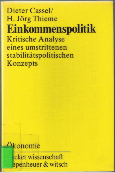 Einkommenspolitik