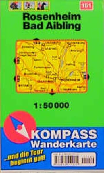 Kompass Karten, Rosenheim, Bad Aibling: Mit Kurzführer und Radwegen. 1:50000 (KOMPASS Wanderkarte)