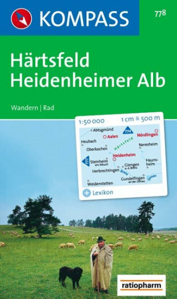 Härtsfeld - Heidenheimer Alb: Wanderkarte mit Kurzführer und Radrouten. 1:50000 (KOMPASS Wanderkarte, Band 778)