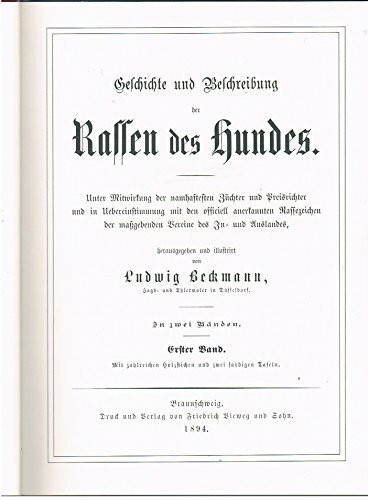 Geschichte und Beschreibung der Rassen des Hundes