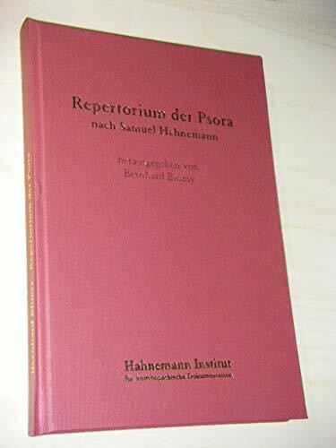 Repertorium der Psora: Nach Samuel Hahnemann