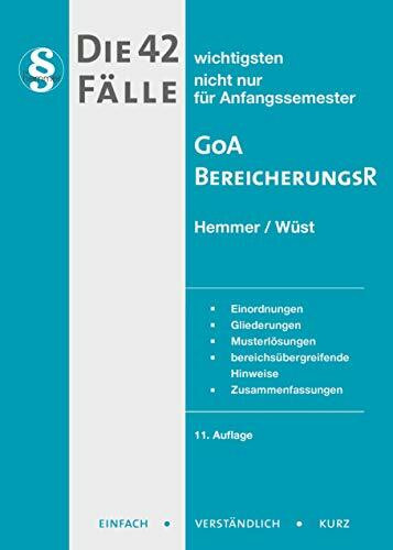 21500 - Die 42 wichtigsten Fälle für Anfangssemester / BereicherungsR/GoA (Skripten - Zivilrecht)