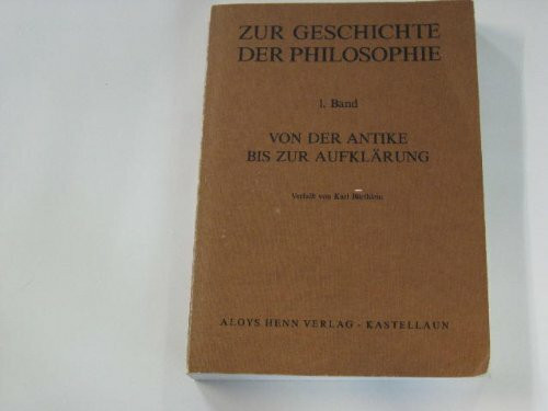 Zur Geschichte der Philosophie. - Kastellaun : Henn