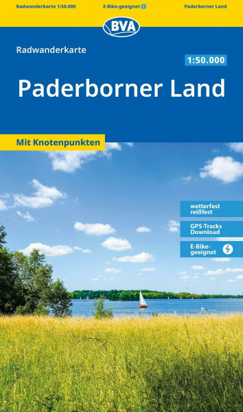 BVA Radwanderkarte Paderborner Land die schönsten Radtouren 1:50.000: reiß- und wetterfest, GPS-Tracks Download, E-Bike-geeignet