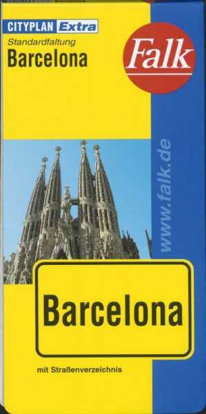 Falk Cityplan Extra Standardfaltung International Barcelona mit Straßenverzeichnis