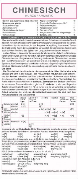 Chinesisch - Kurzgrammatik. Die komplette Grammatik anschaulich und verständlich dargestellt