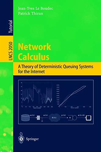 Network Calculus: A Theory of Deterministic Queuing Systems for the Internet (Lecture Notes in Computer Science, 2050, Band 2050) Network Calculus: A Theory of Deterministic Queuing Systems for the Internet (Lecture Notes in Computer Science, 2050, Band 2050)