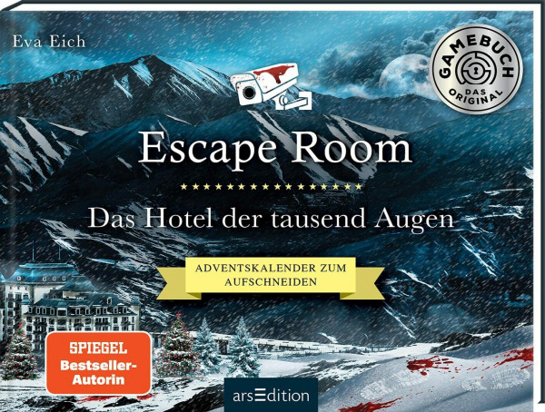 Escape Room. Das Hotel der tausend Augen: Adventskalender zum Aufschneiden | Das Original: Der neue Escape-Room-Adventskalender für Erwachsene von Eva Eich (das Coverdesign kann variieren)