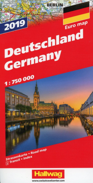 Deutschland Strassenkarte 1:750 000 Ausgabe 2019