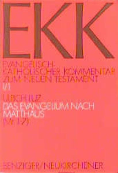 Evangelisch-Katholischer Kommentar zum Neuen Testament, EKK, Bd.1/1, Das Evangelium nach Matthäus