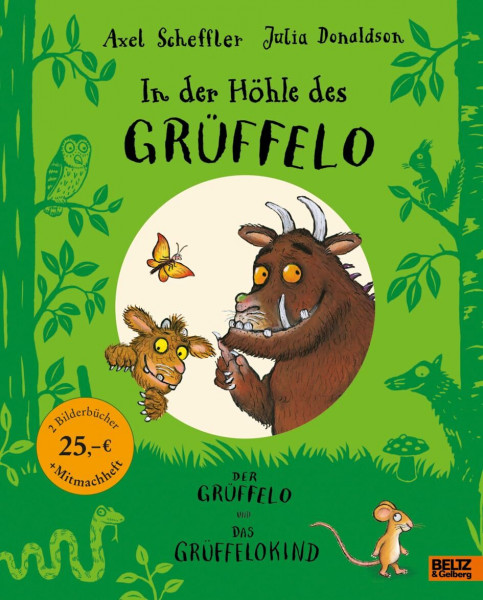 In der Höhle des Grüffelo: Der Grüffelo + Das Grüffelokind mit Mitmachheft zum Malen, Suchen & Rätseln
