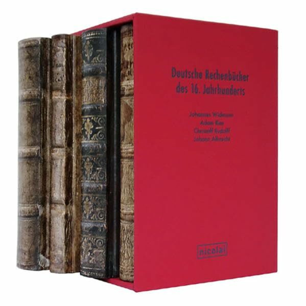 Deutsche Rechenbücher des 16. Jahrhunderts: Johannes Widmann, Adam Ries, Jochen Albert und Christoph Rudolff