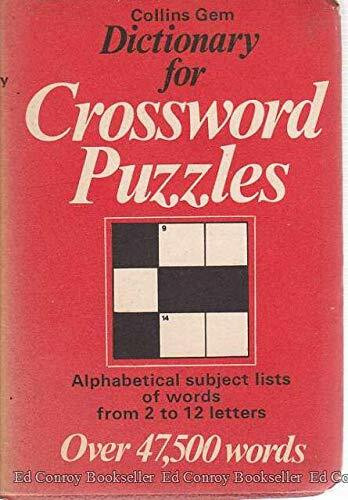 Dictionary for Crossword Puzzles