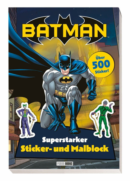 Batman: Superstarker Sticker- und Malblock: Sticker- und Malblock