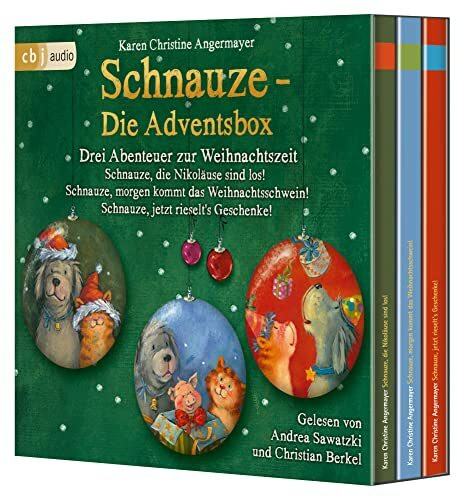 Schnauze – Die Adventsbox: Drei Abenteuer zur Weihnachtszeit: Schnauze, die Nikoläuse sind los! Schnauze, morgen kommt das Weihnachtsschwein! Schnauze, jetzt rieselt's Geschenke!