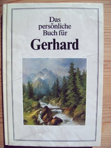 Das persönliche Buch für Gerhard
