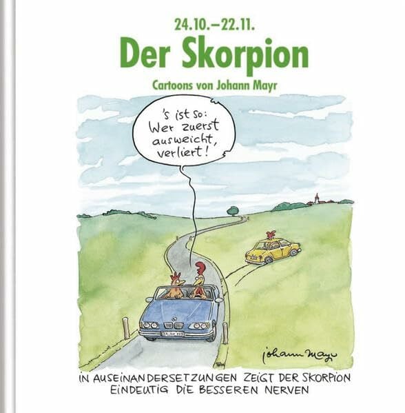 Der Skorpion: Witziges Cartoon-Geschenkbuch. Lustige Satierkreiszeichen.