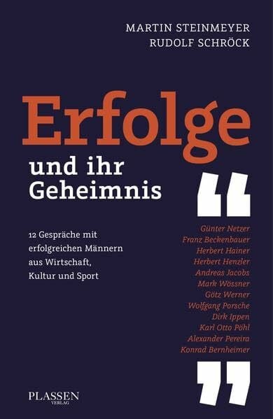 Erfolge - und ihr Geheimnis: 12 Gespräche mit erfolgreichen Menschen aus Wirtschaft, Kultur und Sport