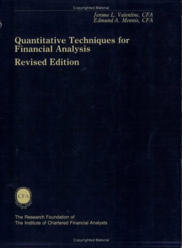 Quantitative Techniques for Financial Analysis
