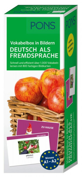 PONS Vokabelbox in Bildern Deutsch als Fremdsprache: Schnell und effizient über 1.000 Vokabeln lernen mit 800 farbigen Bildkarten