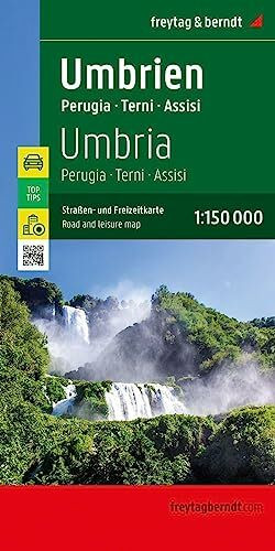 Umbrien, Straßen- und Freizeitkarte 1:150.000, freytag & berndt: Perugia - Terni - Assisi, mit Infos, Top Tips, Innenstadtplan (freytag & berndt Auto + Freizeitkarten)