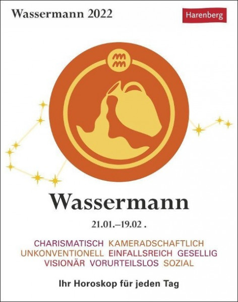 Sternzeichenkalender Wassermann 2022