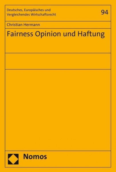 Fairness Opinion und Haftung