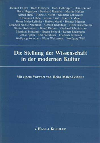 Die Stellung in der Wissenschaft in der modernen Kultur