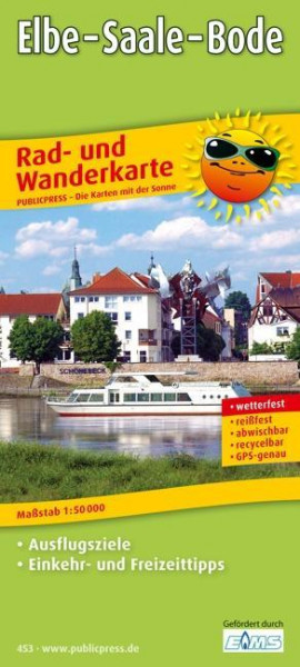 Rad- und Wanderkarte Elbe - Saale - Bode 1 : 50 000