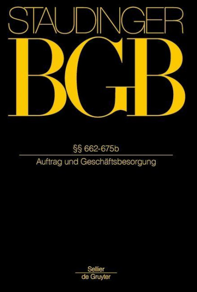 BGB §§ 662-675b. (Auftrag und Geschäftsbesorgung)