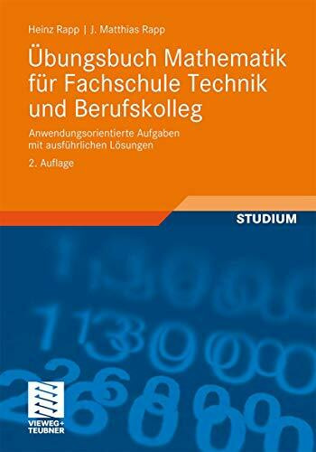 Übungsbuch Mathematik für Fachschule Technik und Berufskolleg