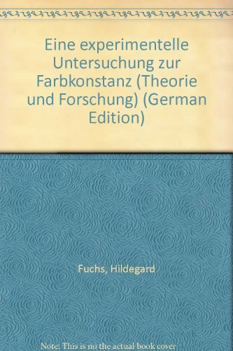 Eine experimentelle Untersuchung zur Farbkonstanz