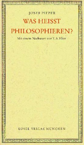 Was heisst Philosophieren?. Vier Vorlesungen