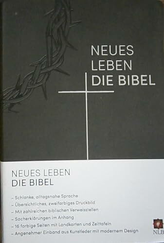 Neues Leben. Die Bibel, Standardausgabe, Kunstleder schwarzplatin