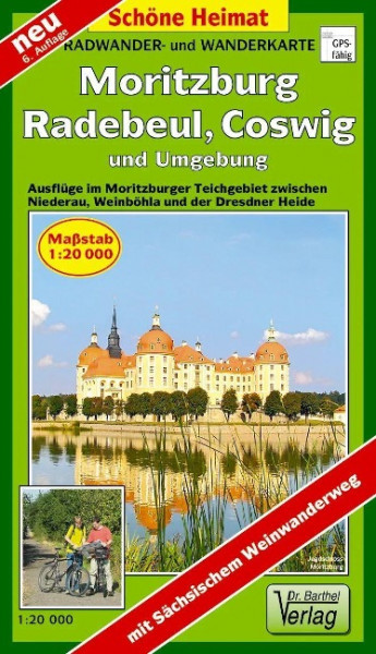 Moritzburg, Radebeul, Coswig und Umgebung 1 : 20 000. Radwander- und Wanderkarte