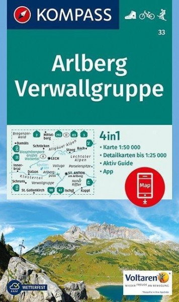 Arlberg, Verwallgruppe 1:50 000